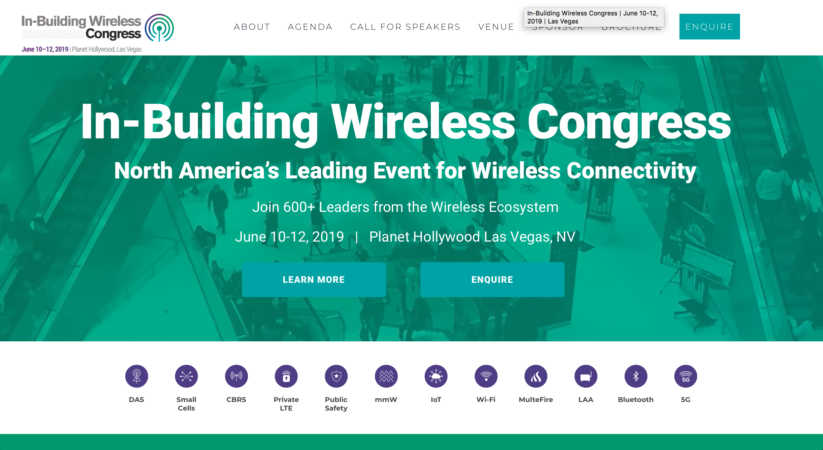 Featured image for “In-Building Wireless Congress – Las Vegas”